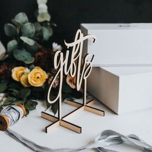 Table Top Gift Signs
