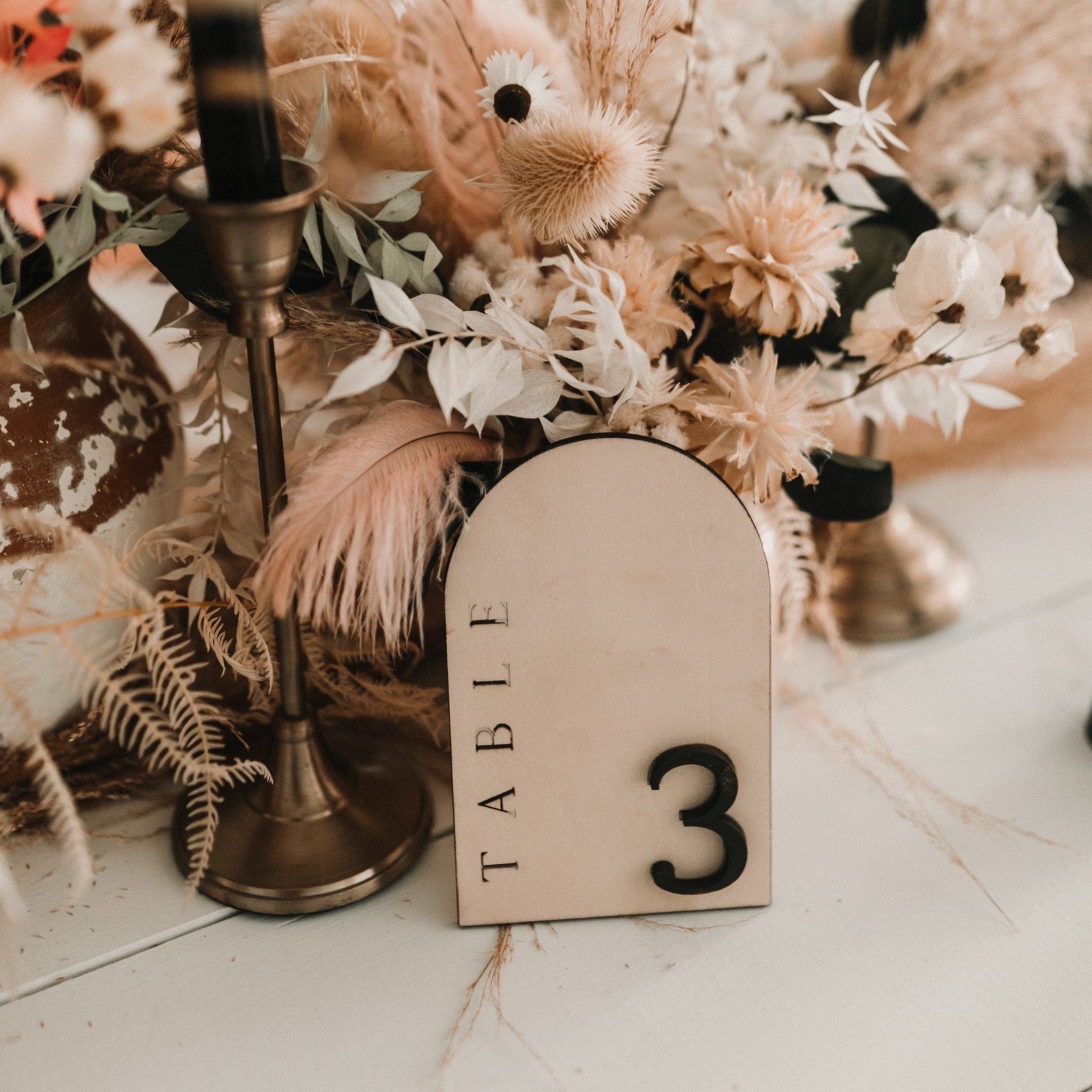 Rustic Arch Table Numbers