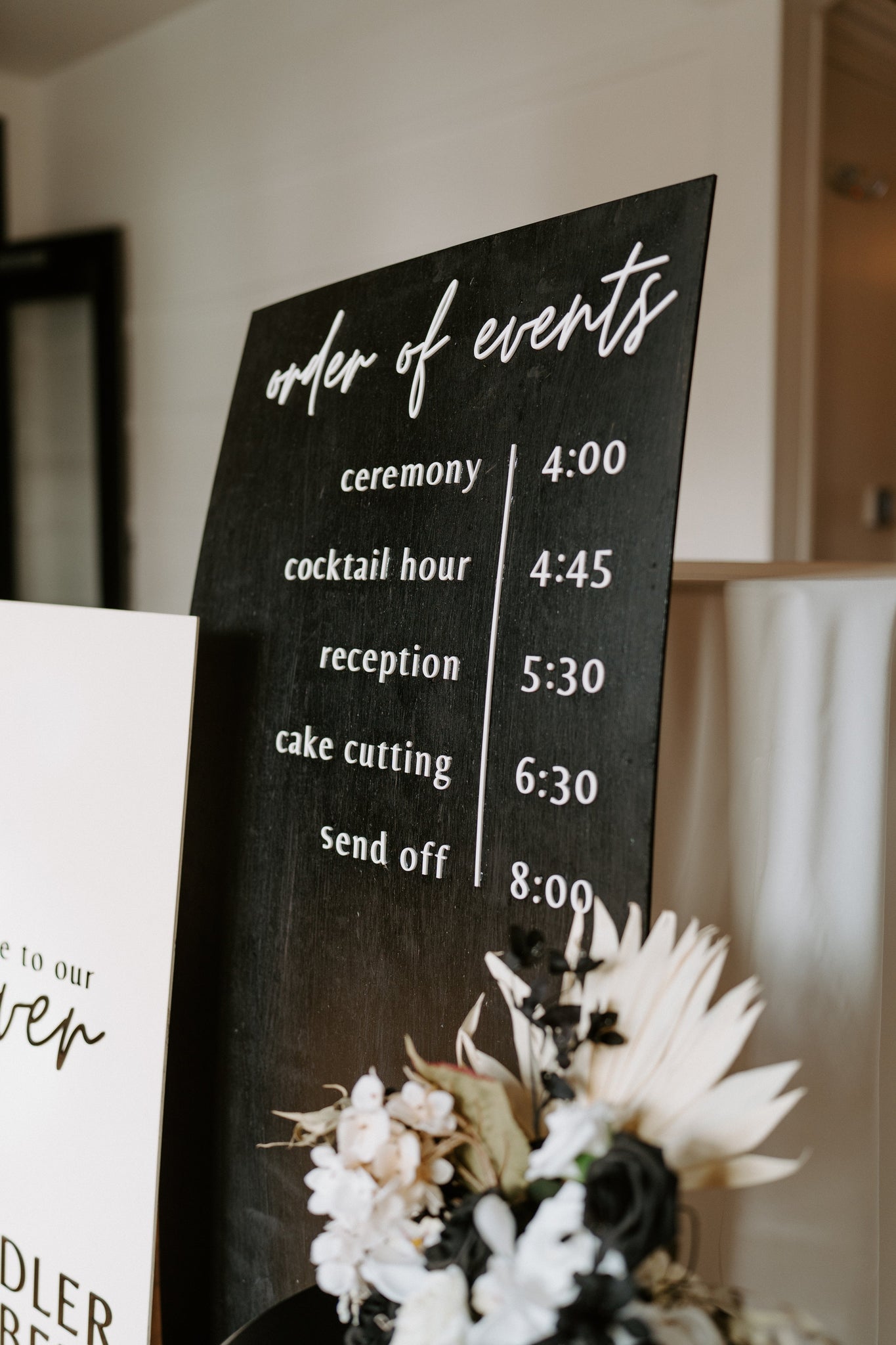 Nydia Collection Welcome Sign and Order of Events Set
